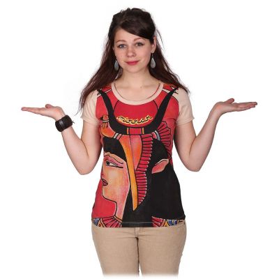 Dámske etno tričko Mirror s krátkym rukávom Cleopatra Beige | S, M, L