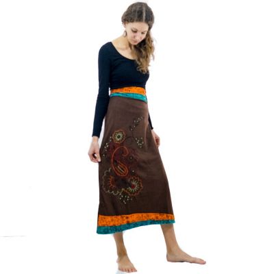 Dlhá vyšívaná etno sukne Bhamini Hutan
