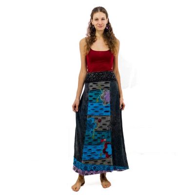 Dlhá vyšívaná etno sukne Ipsa Awan | M, L, XL
