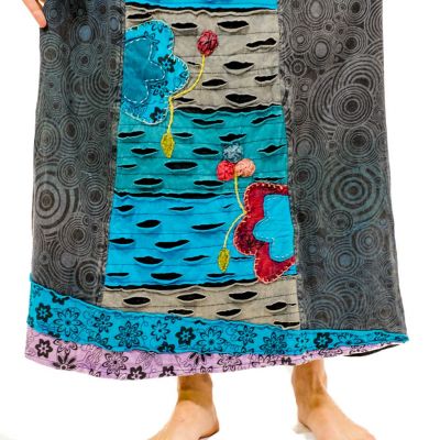 Dlhá vyšívaná etno sukne Ipsa Awan