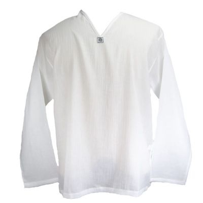 Kurta Abiral White - pánska košeľa s dlhým rukávom | M, L, XL, XXL