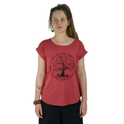 Dámske tričko s krátkym rukávom Darika Beauty of Wildlife Red | S/M - POSLEDNÝ KUS