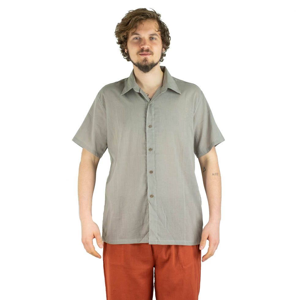 Pánska košeľa s krátkym rukávom Jujur Grey Thailand