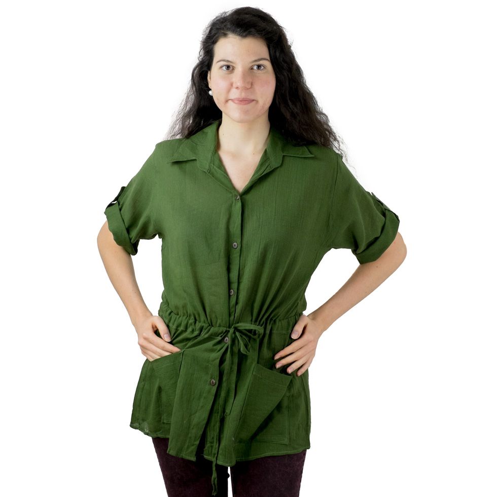 Zelená dámska košeľa Sumalee Green Thailand