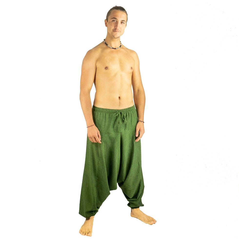 Bavlnené nohavice typu Alibaba - Badak Hijau Nepal