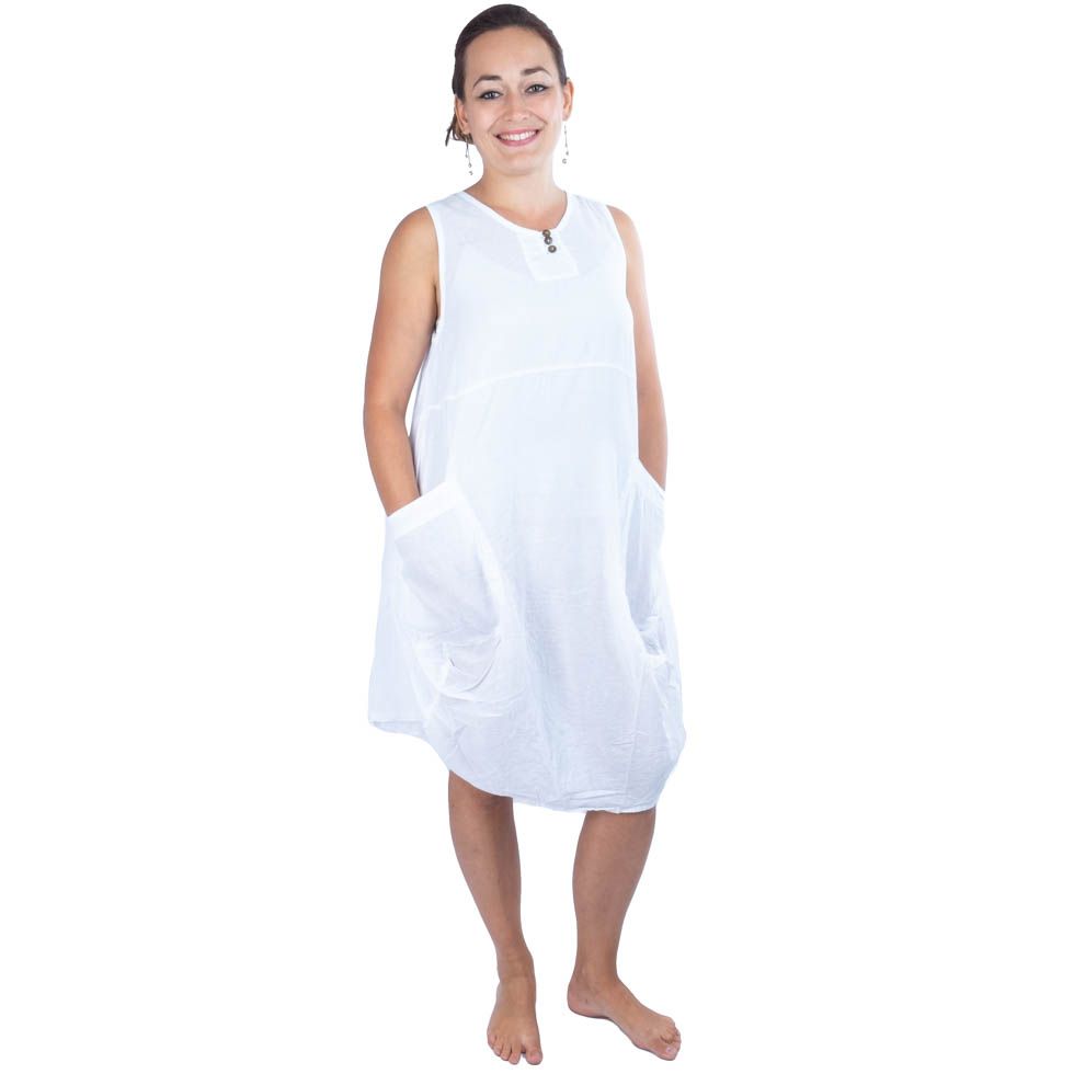 Biele letné šaty Kwanjai White Thailand
