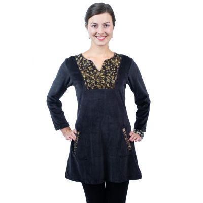 Zamatové šaty Kareen Hitam | S, M, L, XL
