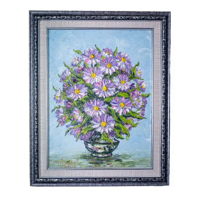Obraz Váza fialových kvetov