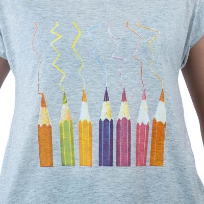 Dámske tričko s krátkym rukávom Darika Crayons Thailand