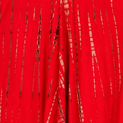 Dlhé batikované šaty Tripta Red Thailand