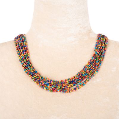 Korálkový náhrdelník Faraja Rainbow