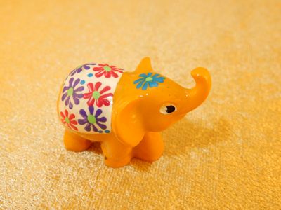 Ručne maľovaný slon Atas Kuning | 660899