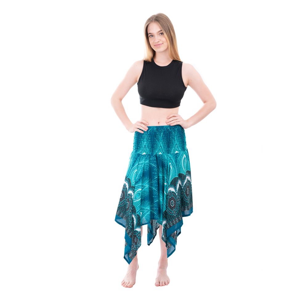 Cípatá sukňa / šaty s elastickým pásom Malai Khadija Thailand