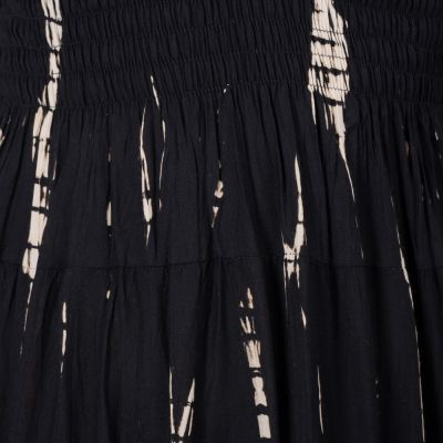 Dlhé čierne batikované šaty Kantima Black Thailand