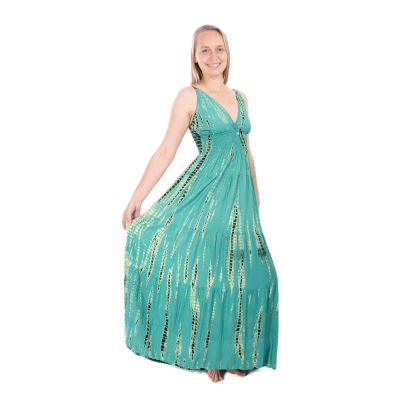 Dlhé mätovo zelené batikované šaty Kantima Mint Thailand