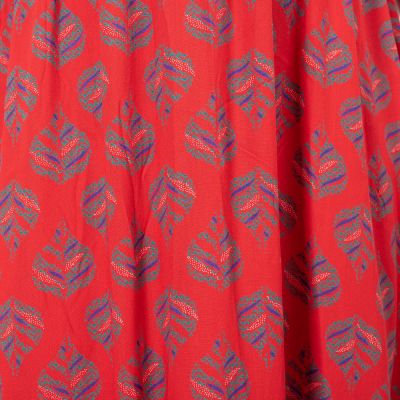 Etno šaty s kimonovými rukávy Doralia červené India