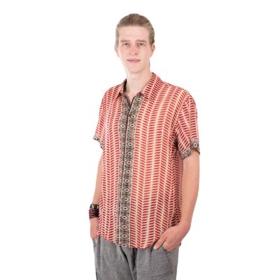 Indická pánska etno košeľa Kabir Merun | S, M, L, XL, XXL