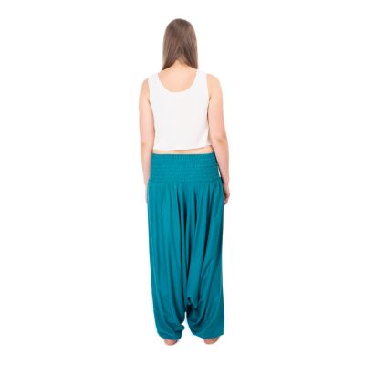 Tyrkysové háremky / sukňové nohavice Sudhir Turquoise India