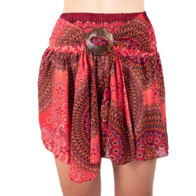 Etno mini sukňa s kokosovou sponou Kenari Darah | UNI