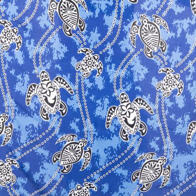 Sarong / pareo / plážová šatka Turtles Blue Thailand