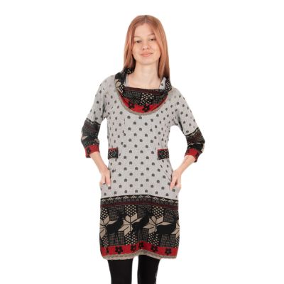 Teplé jarné / jesenné šaty Rusa Kutub | UNI (S/M)
