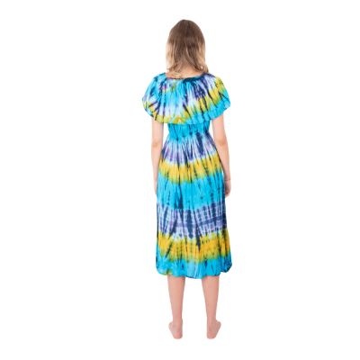 Dlhé batikované šaty s volánmi Annabelle Dream Thailand