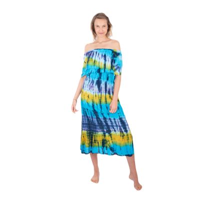 Dlhé batikované šaty s volánmi Annabelle Dream | UNI