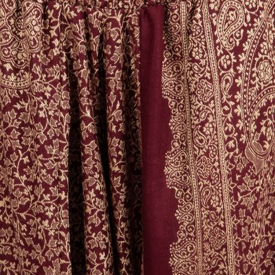 Teplé akrylové turecké nohavice Damini Burgundy India