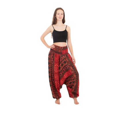 Teplé akrylové turecké nohavice Jagrati Merah | UNI