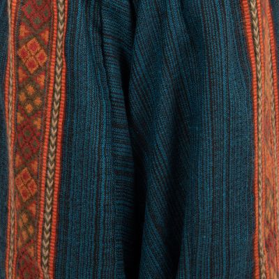 Teplé akrylové turecké nohavice Kangee Dark Blue India