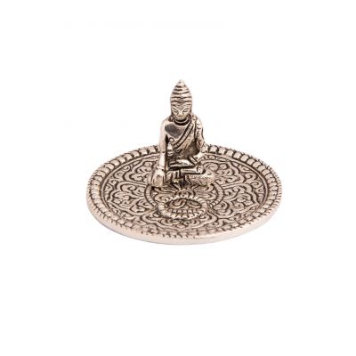 Kovový stojan na vonné tyčinky Buddha India