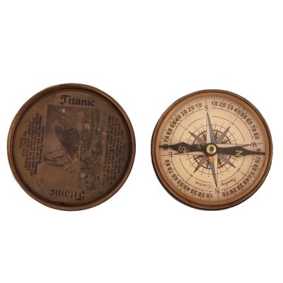 Retro mosadzný kompas Henry Hughes London 1941 - Crown India