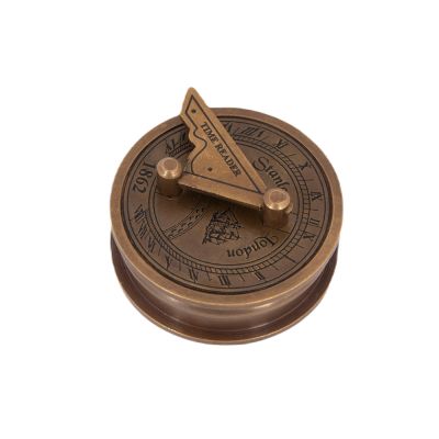 Retro mosadzný kompas Stanley London 1862 India