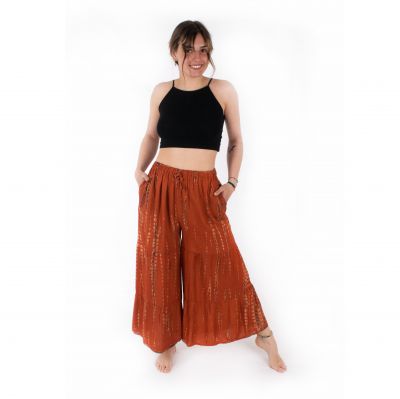 Batikované sukňové nohavice Yana Orange | UNI - POSLEDNÝ KUS!