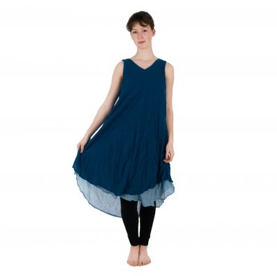 Modré letné šaty Dahlia Blue | UNI