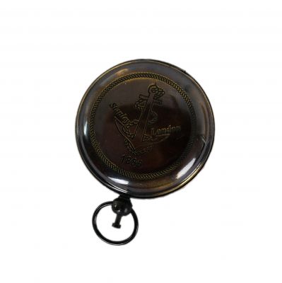 Retro mosadzný kompas Stanley London 1885