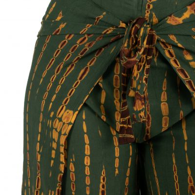 Batikované zavinovacie nohavice Bayani Khaki Thailand