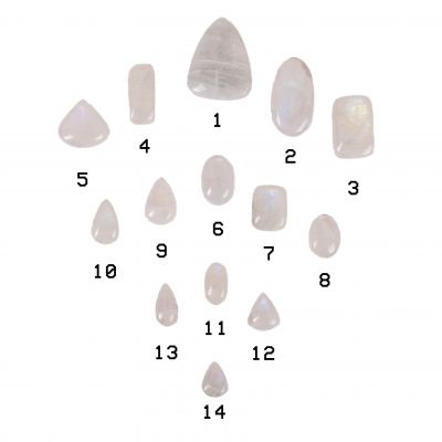 Brúsený polodrahokam - Mesačný kameň | 1, 3, 4, 5, 6, 7, 8, 9, 10, 11, 12, 13, 14