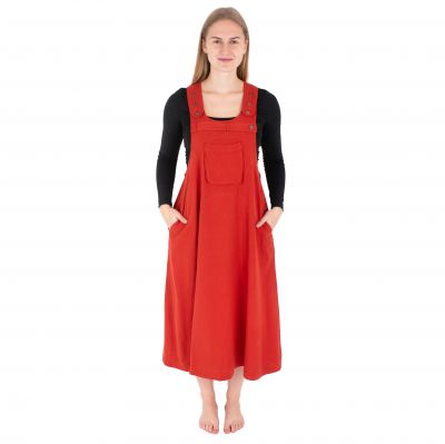 Červené bavlnené šaty s láclom Jayleen Red | S/M, L/XL, XXL