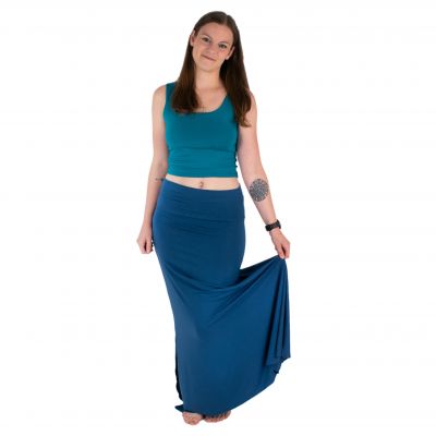 Dlhá jednofarebná sukňa Panjang Cobalt Blue | UNI (S/M)