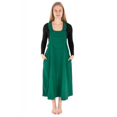 Fľaškovo zelené bavlnené šaty s láclom Jayleen Bottle Green | S/M, L/XL, XXL