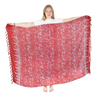 Batikovaný sarong / pareo Ningrum Red