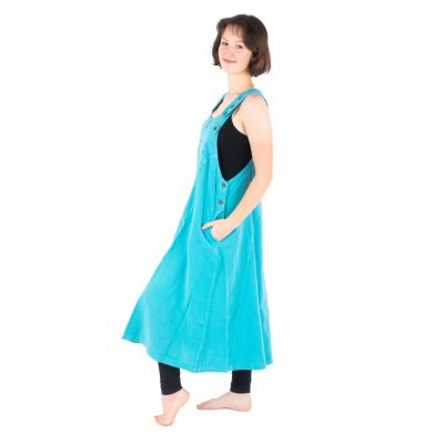 Bledomodré bavlnené šaty s láclom Jayleen Pale Blue Nepal