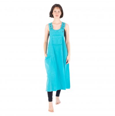Bledomodré bavlnené šaty s láclom Jayleen Pale Blue | S/M, L/XL