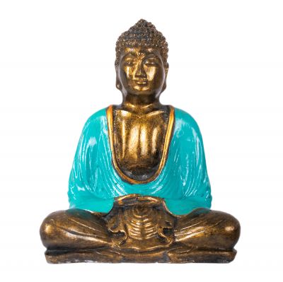 Malovaná soška zo živice Farebný Buddha 16 cm (1)