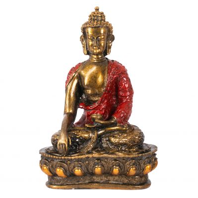 Malovaná soška zo živice Farebný Buddha 28 cm