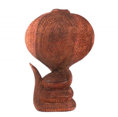 Vyrezávané drevené soška Kobra Indonesia