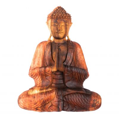 Vyrezávaná drevená soška Sediaci Budha 1 | 42 cm, 52 cm, 62 cm