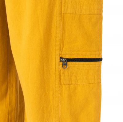 žlté pánske bavlnené nohavice Taral Mustard Yellow Nepal