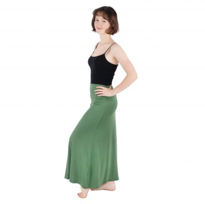 Dlhá jednofarebná sukňa Panjang Khaki Thailand